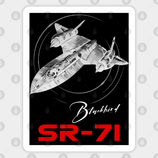 SR-71 Blackbird Us Air Force Aircraft Magnet by aeroloversclothing